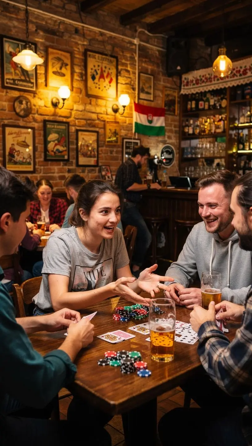 Egy virtuális pókerterem képe, ahol több játékos játszik egy no limit holdem tornán.